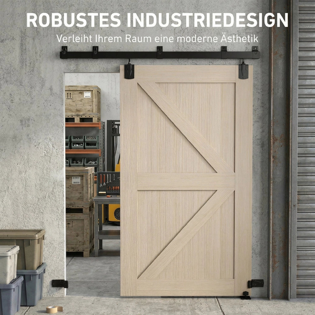 Set Ferramenta Porte Scorrevoli ¨C Minimal ¨C 183 cm Nero