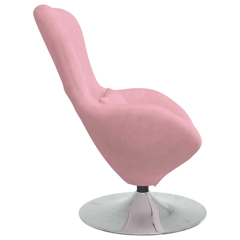 Poltrona | Sedia Relax uovo Rosa Velluto