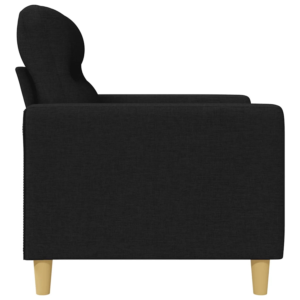 Poltrona | Sedia Relax Nera 60 cm in Tessuto