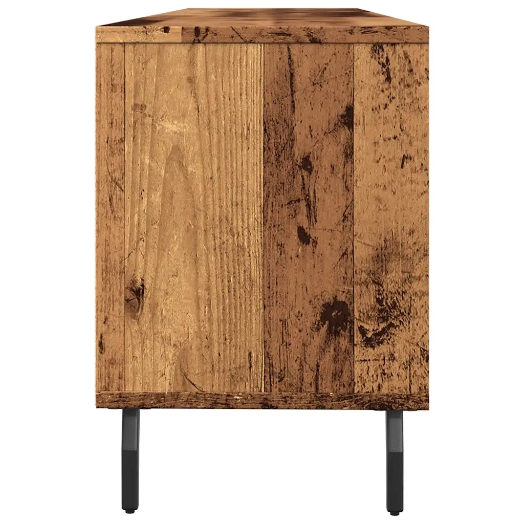 Mobile porta TV dal design vintage con ampio spazio contenitivo 150 x 30 x 44 cm atmosfera accogliente realizzato in legno invecchiato 02_0051072