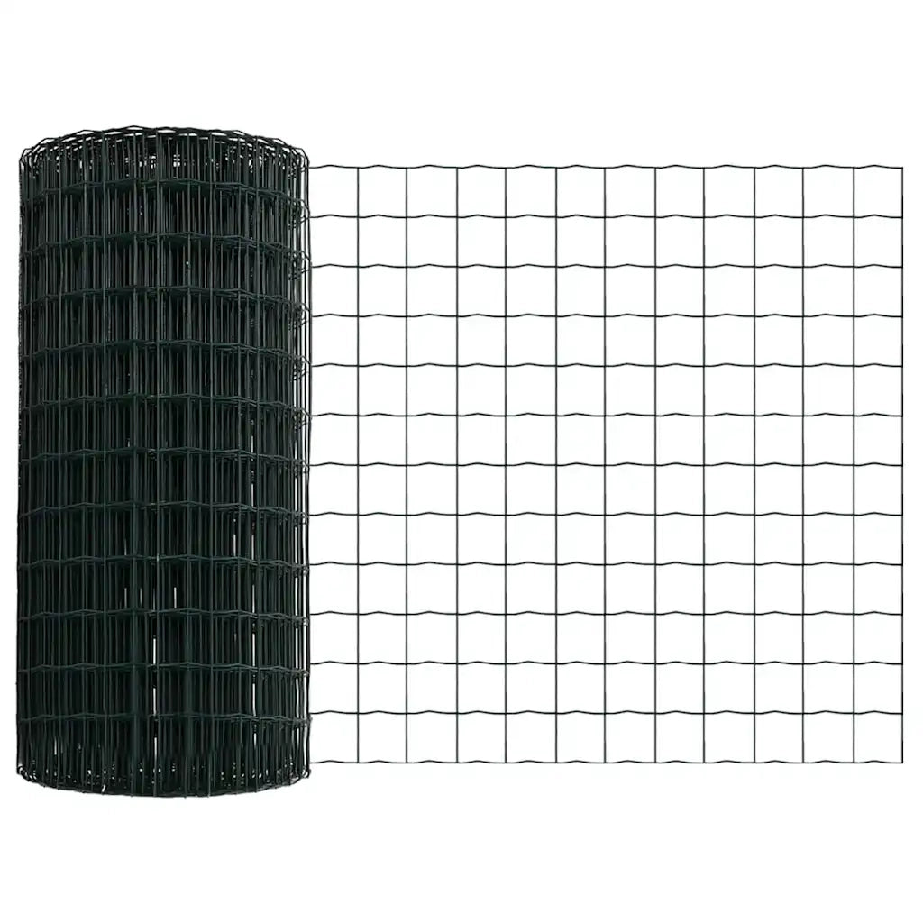 Recinzione con Posto Verde 0,6 x 25 m Acciaio e PVC 3350312