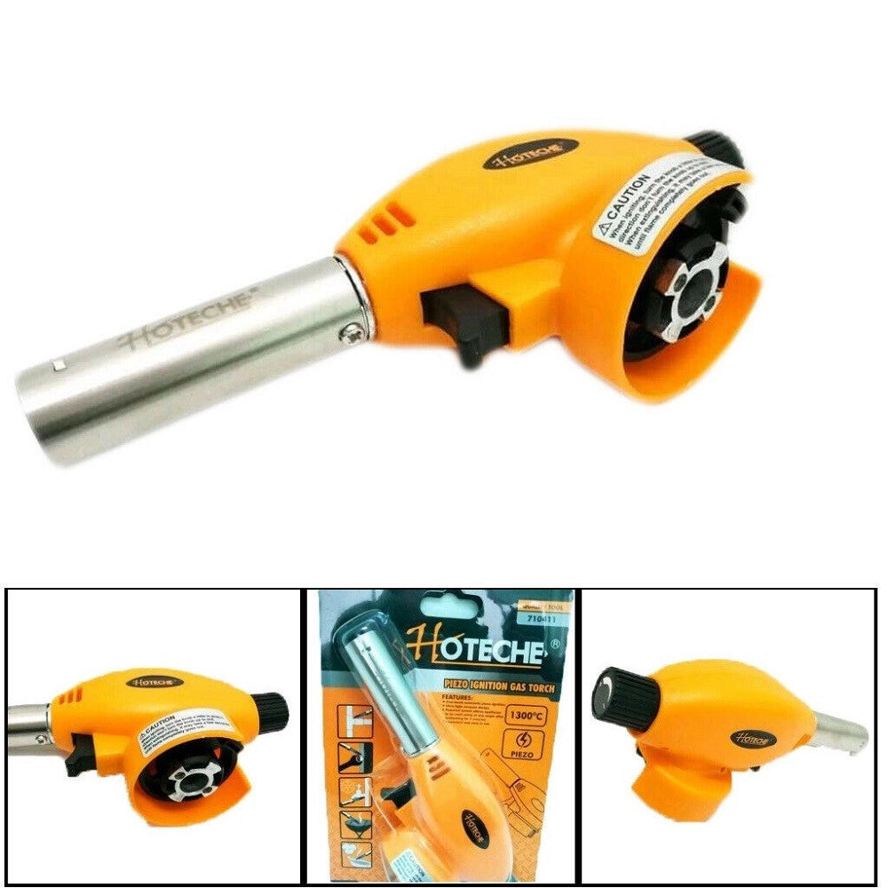 Trade Shop - Mini Cannello Bruciatore Torcia A Gas Fiamma Saldatura Caramellatore Flambatore -