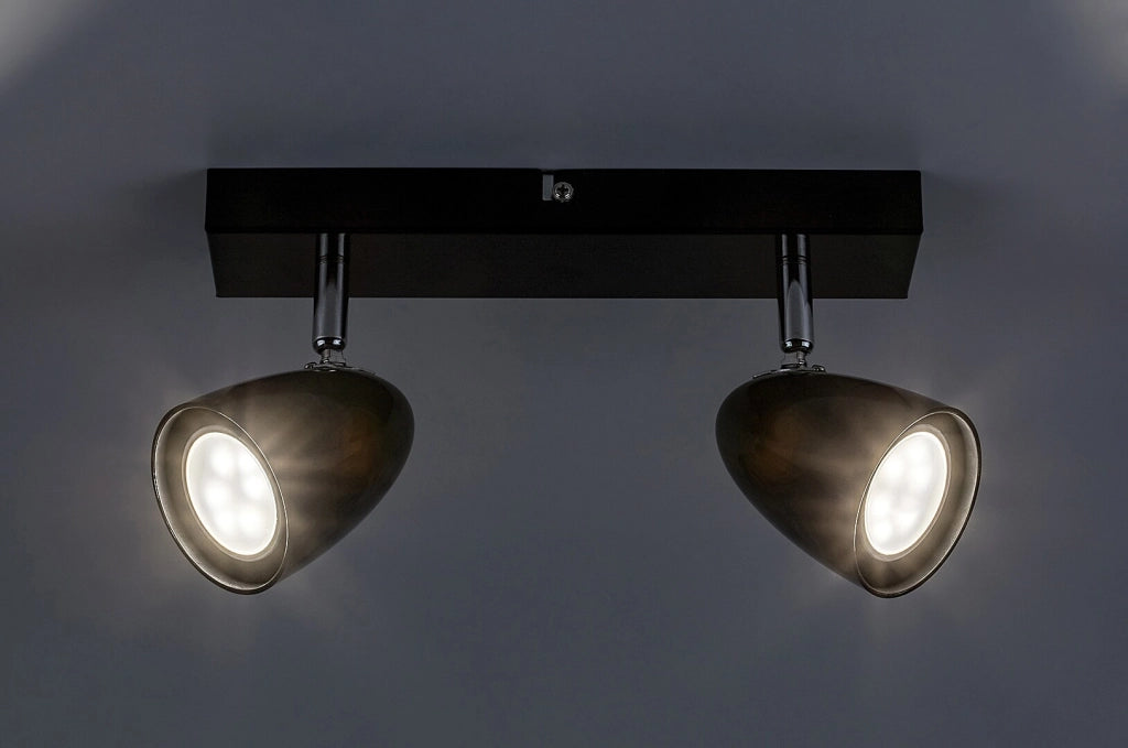 Faretto soffitto Rabalux Perico nero 2xGU10 max 5W