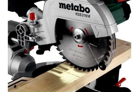 Metabo KGS 216 M Sega Troncatrice con Trazione 1200 W Lama 216 mm Precision Cut Line 305x70 mm 5000 rpm