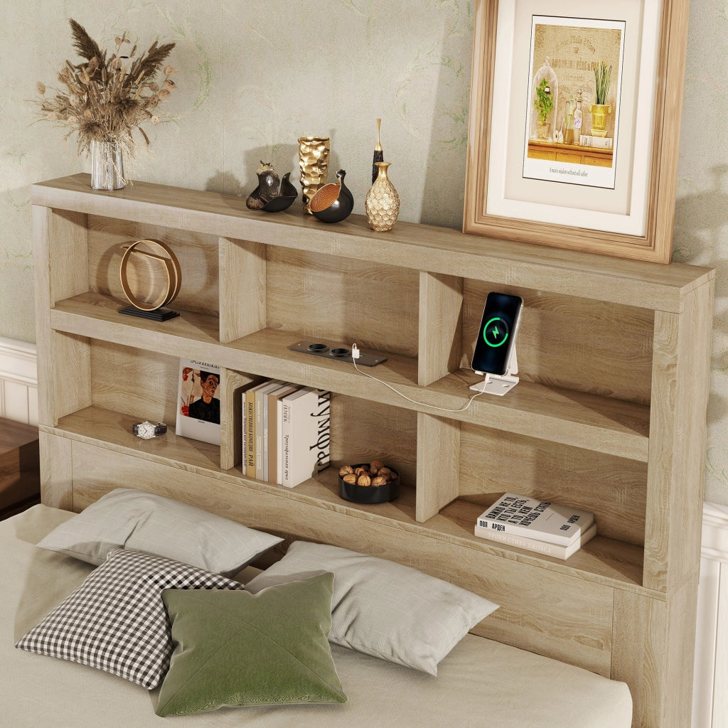 letto doppio truciolare naturale 160 x 200 cm