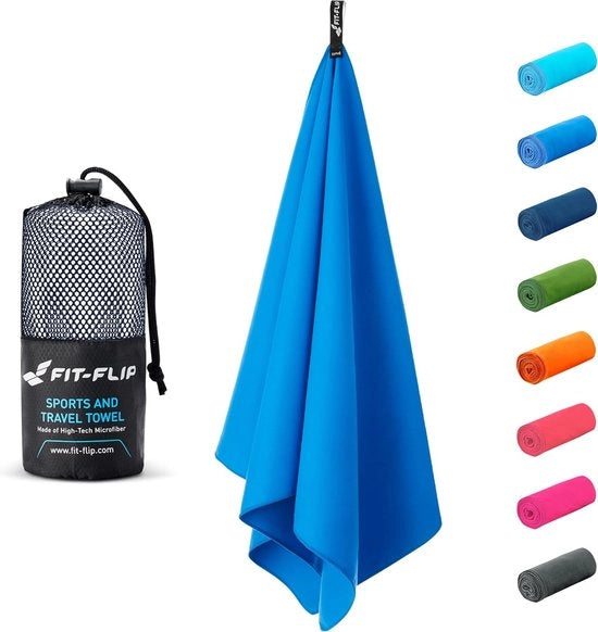 Handdochi di microfibra - asciugano velocemente e sono leggeri - perfette per la spiaggia - 100x200cm - colore blu scuro