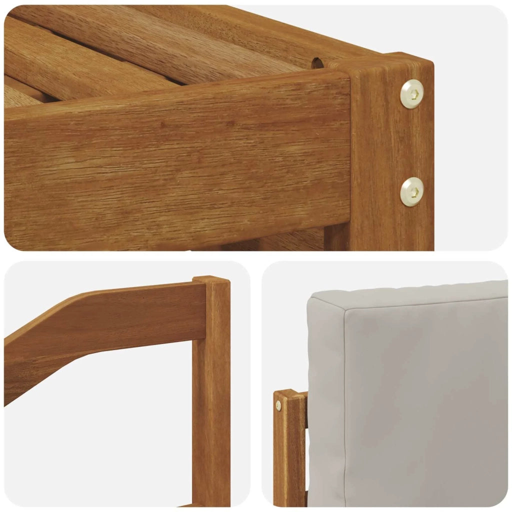 Set divani con cuscino 8 pcs Grigio Naturale e Chiaro 3374506