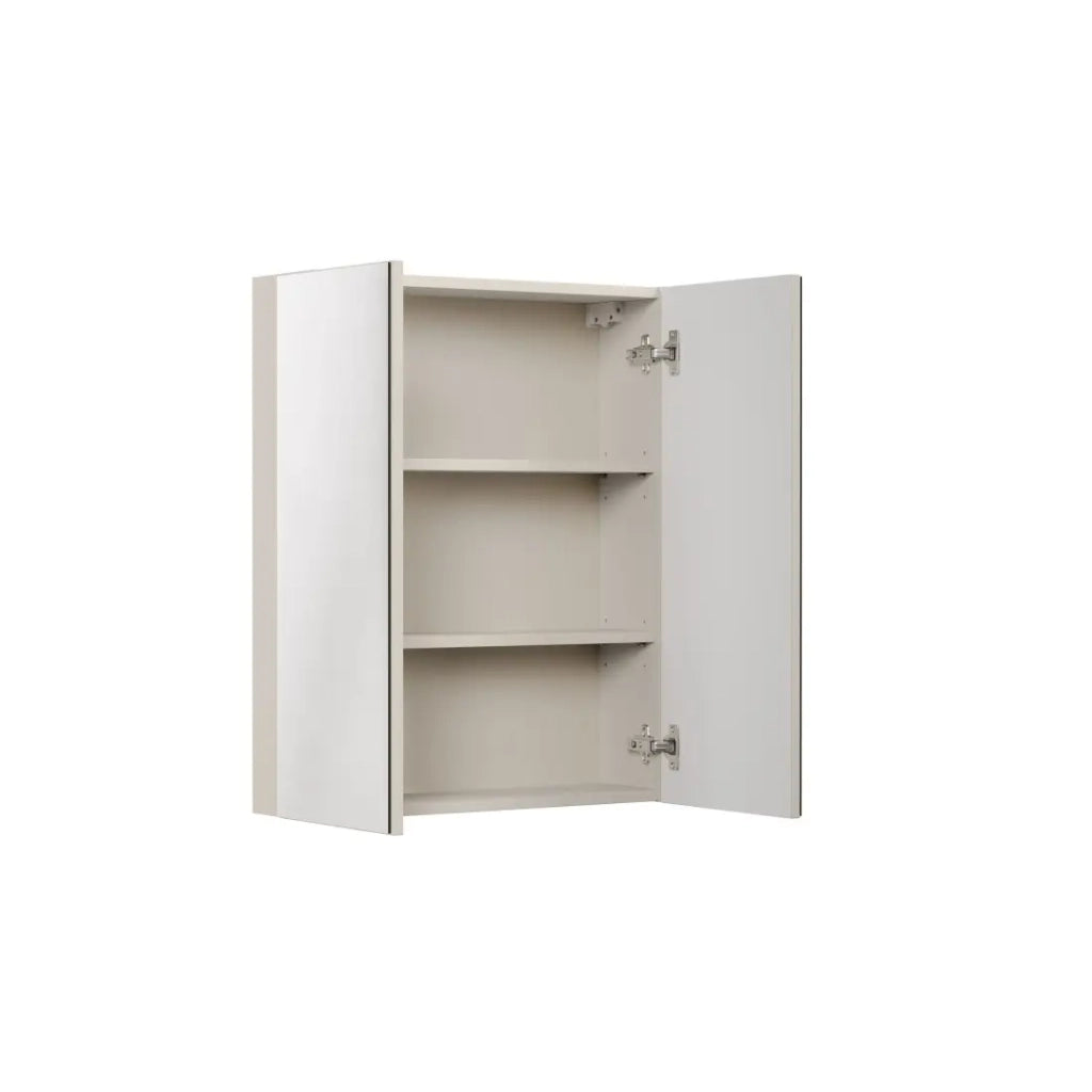 Mobile alto specchio BRAZZA - 2 porte - Colore marrone congo - L60 x H75 cm - Da appendere