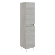 Colonna per bagno 34x36x150 cm rovere bianco