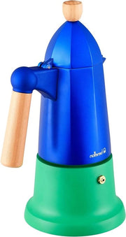 Macchina da Caffè a 6 Cup - Raccolta Arcobaleno Blu e Verde