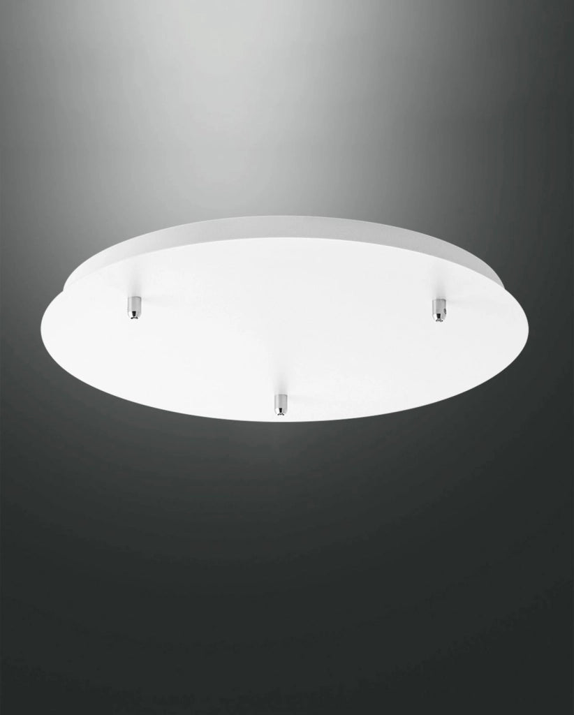 3481-51-102 EDISON MONTATURA BIANCA TONDA 3 FORI D.50cm