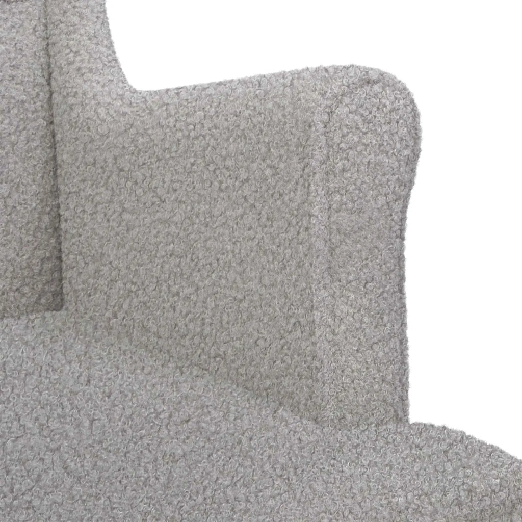 Poltrona Grigio Chiaro Bouclé 42029890