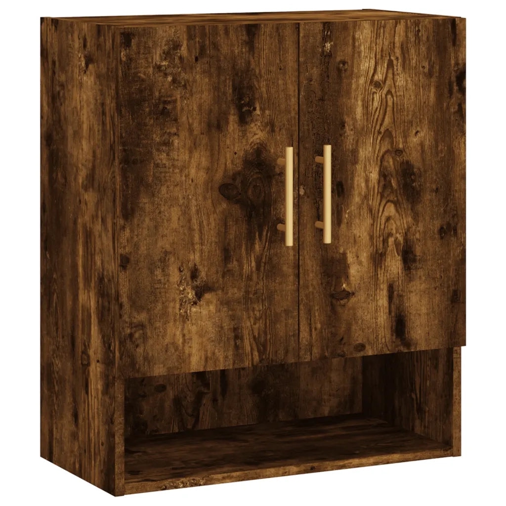Armadietto a Muro Rovere Fumo 60x31x70 cm in Legno Multistrato 829897