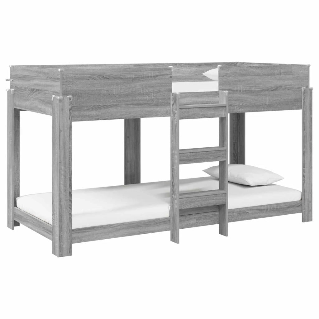 Letto a Castello per Bambini Grigio Sonoma 100 x 200 cm