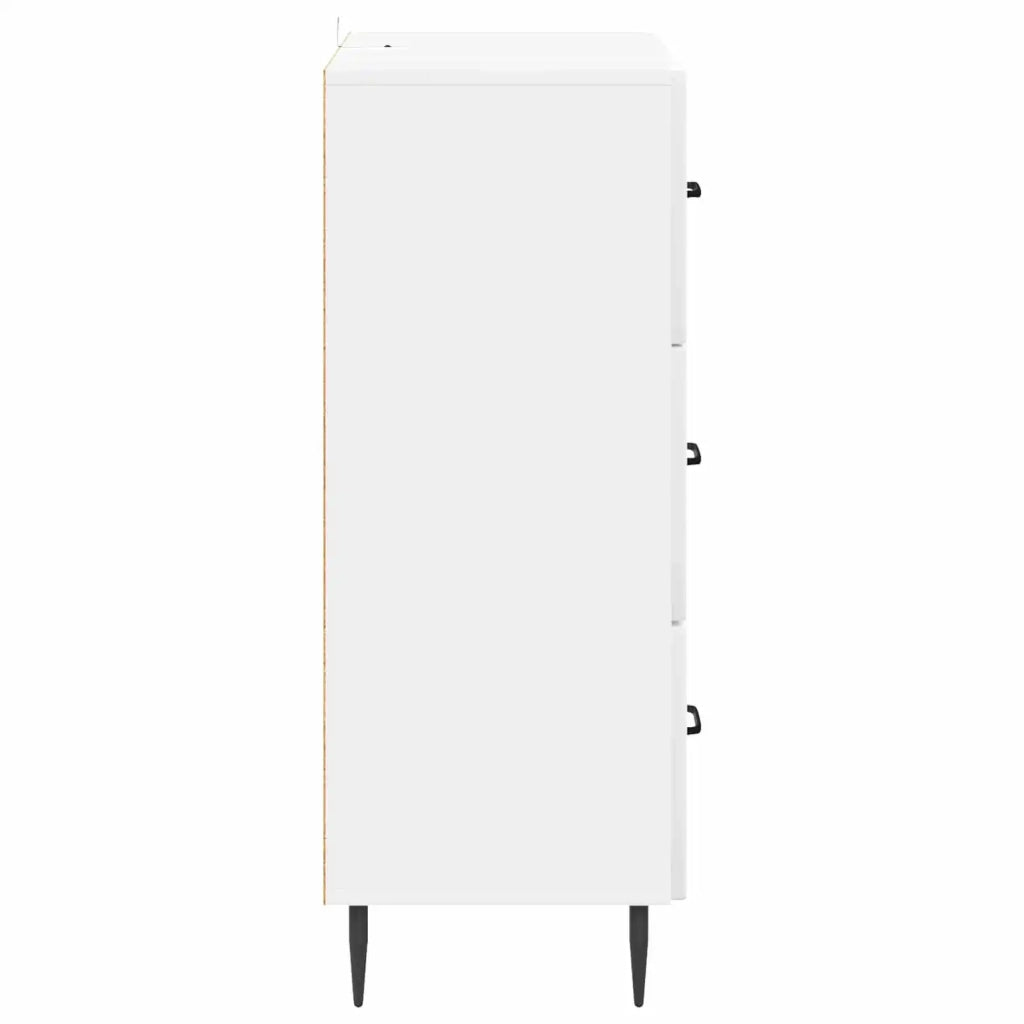 Mobile con Cassetti Bianco Lucido 66 x 34,5 x 89,5 cm 894839