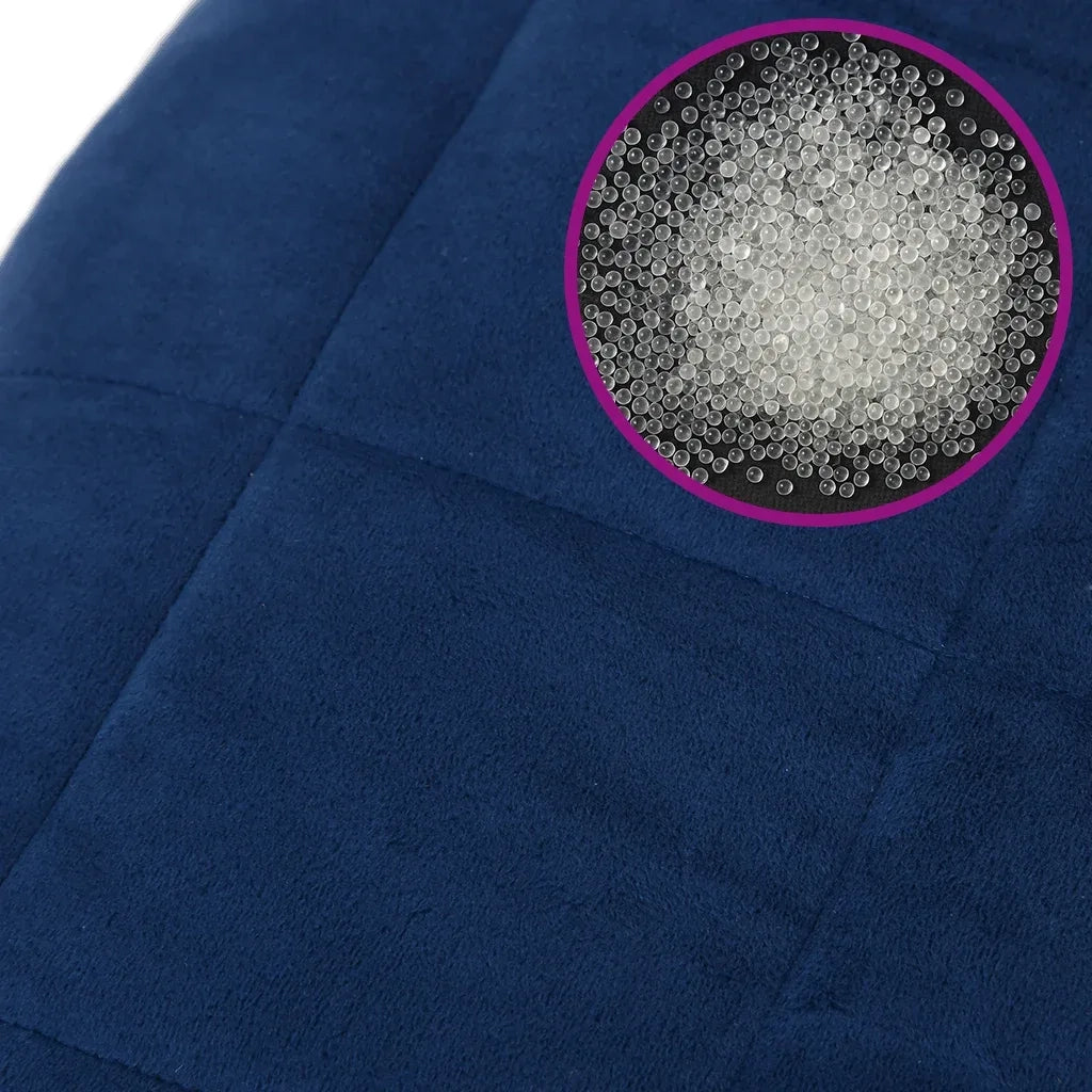 Coperta Ponderata Blu 200x225 cm 9 kg Tessuto