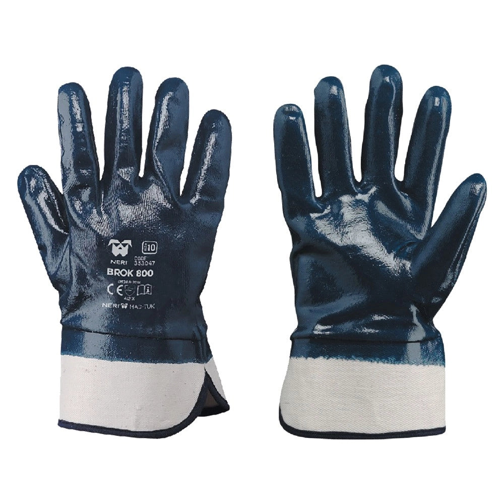 GUANTI NBR MANICHETTA TELA 'BROK 800' Tg. 10 XL