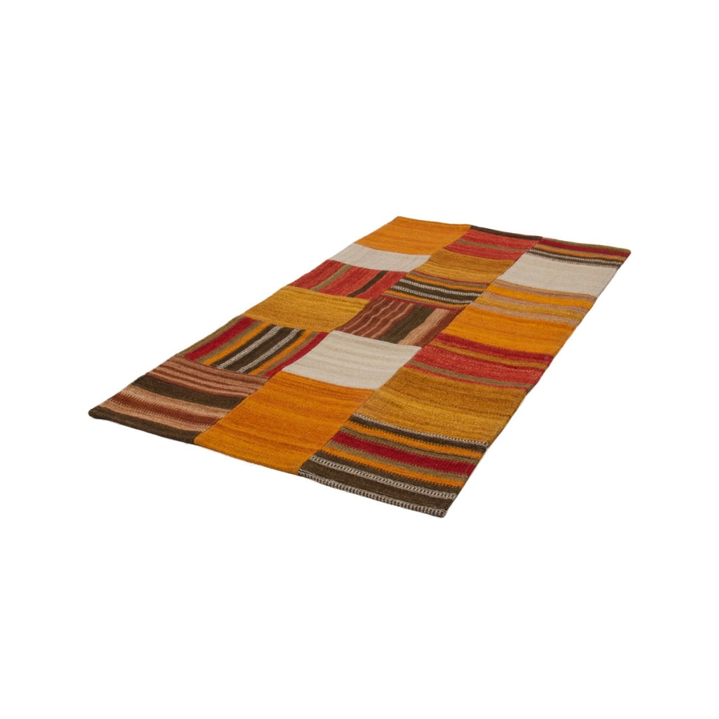 Tappeto Kilim Intenso Terra Multi in Lana e Cotone