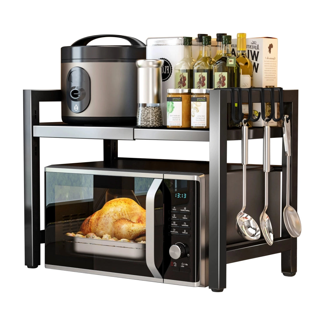 Appendiabiti scorrevole con ripiani ¨C Zephmum ¨C Nero 90x51x40