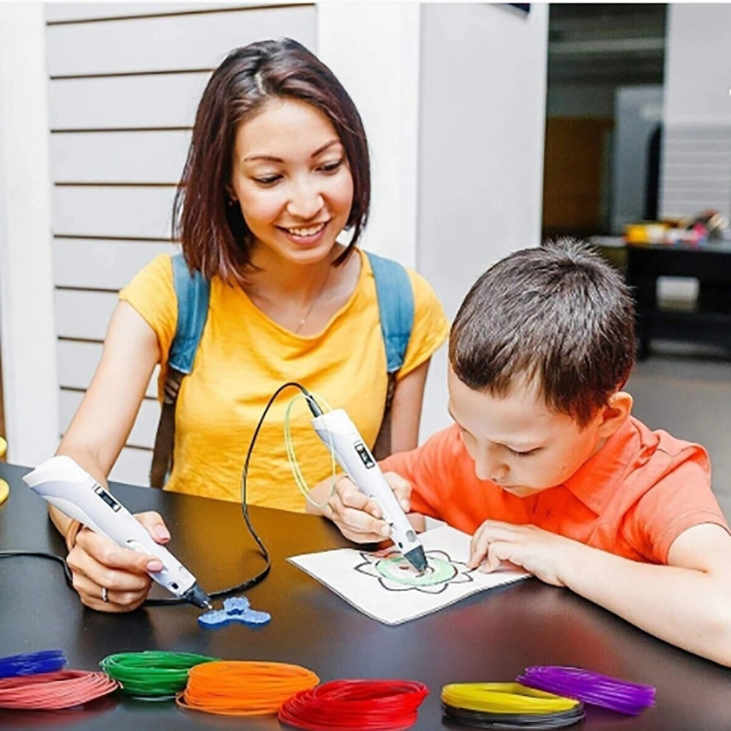 KIT 20 FILAMENTI MISTE PER PENNA 3D PLA DISEGNI RICARICA RICAMBIO VARI COLORI
