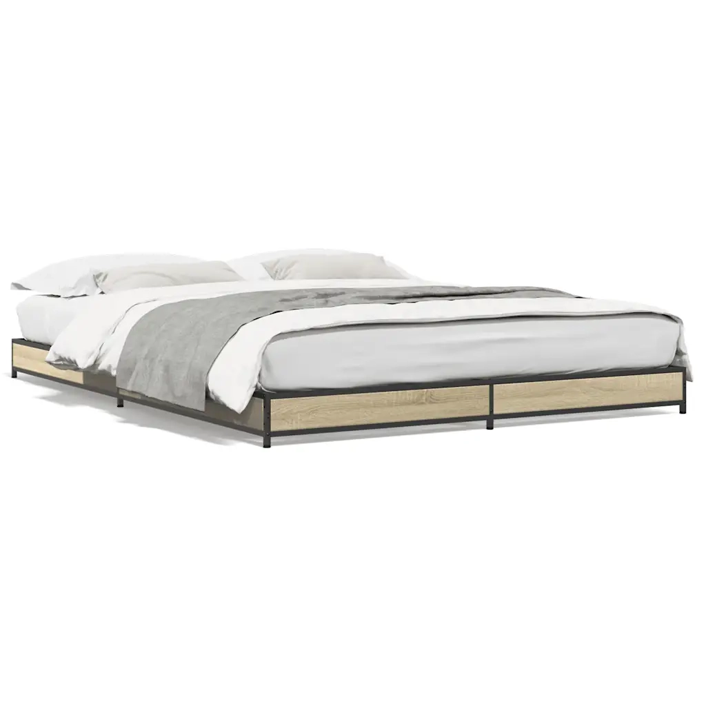 Giroletto Rovere Sonoma 120x200 cm in Legno Multistrato Metallo 845152