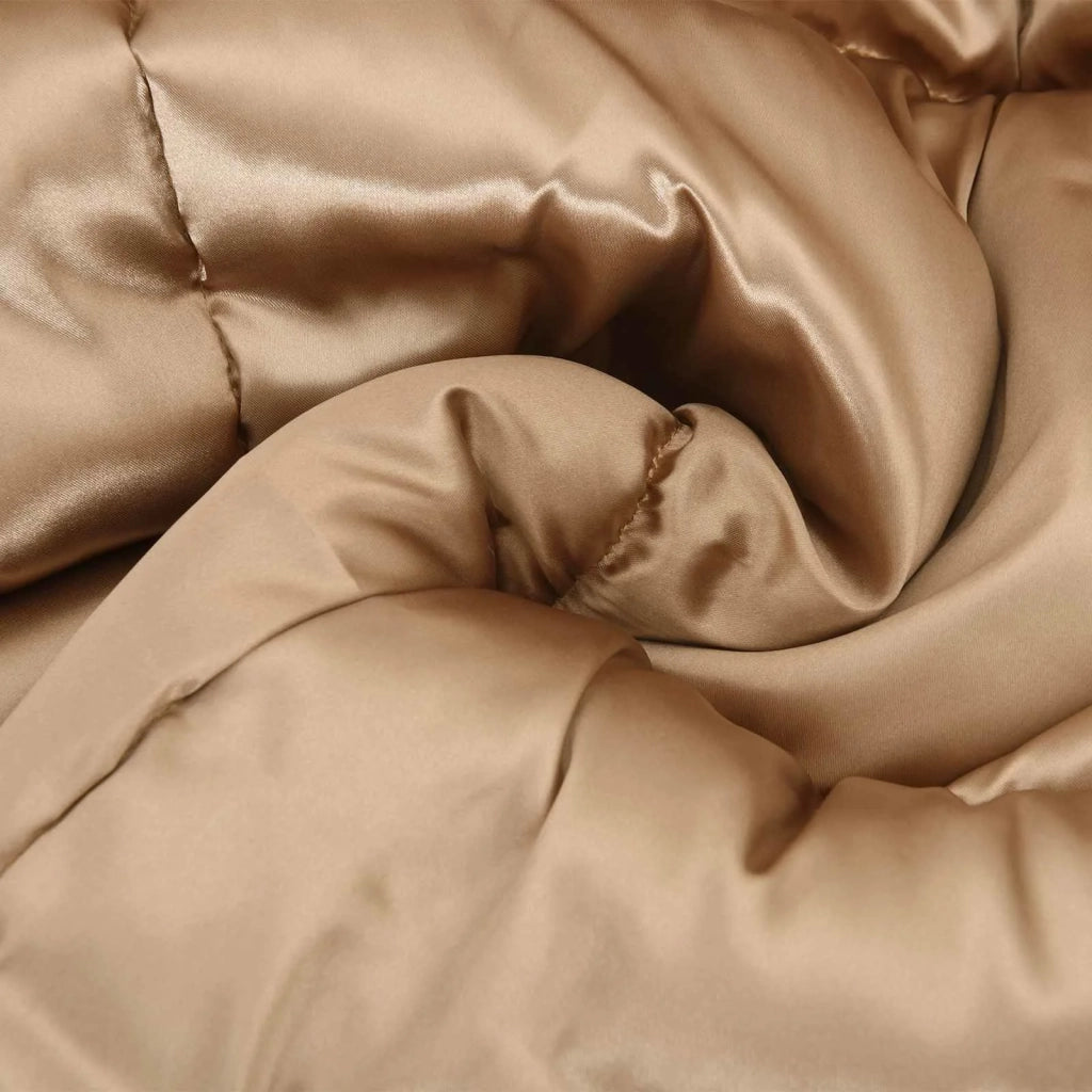 Piumone | Duvet Invernale Oro 200 x 200 cm Satin e Micropile