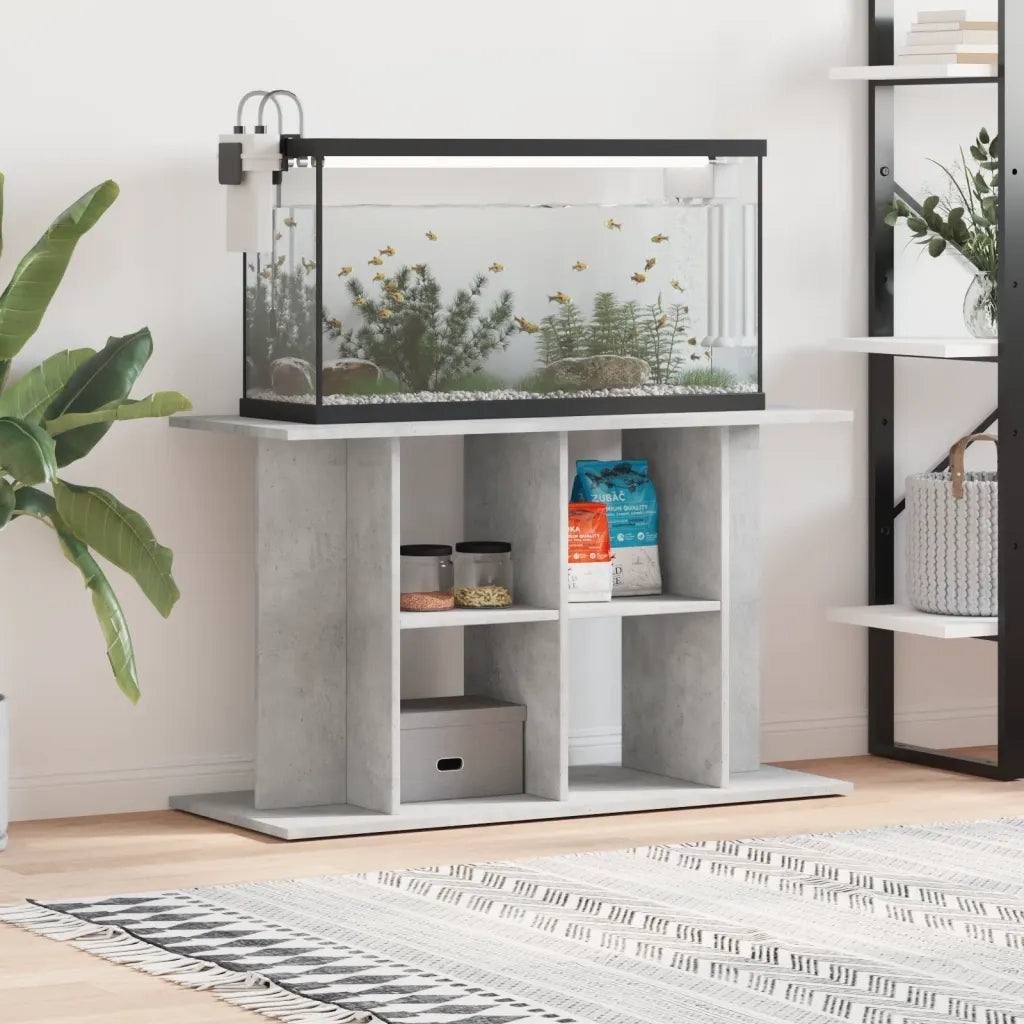 Supporto per acquario in cemento grigio 100x40x60 cm in legno ingegnerizzato 833587