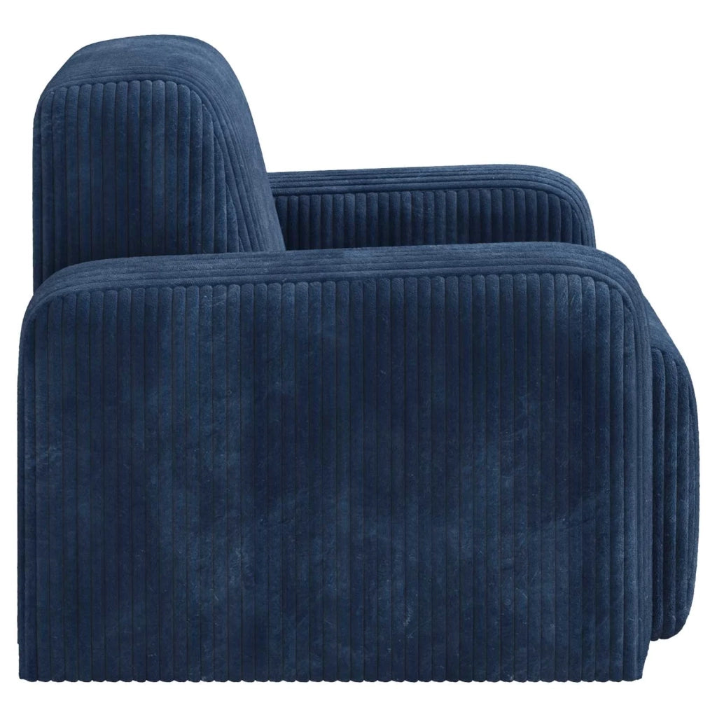 Poltrona-Divano Sedia Blu navy corduroy