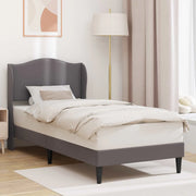 Struttura del letto con testiera-Giroletto Grigio 90 x 190 cm Similpelle 799347