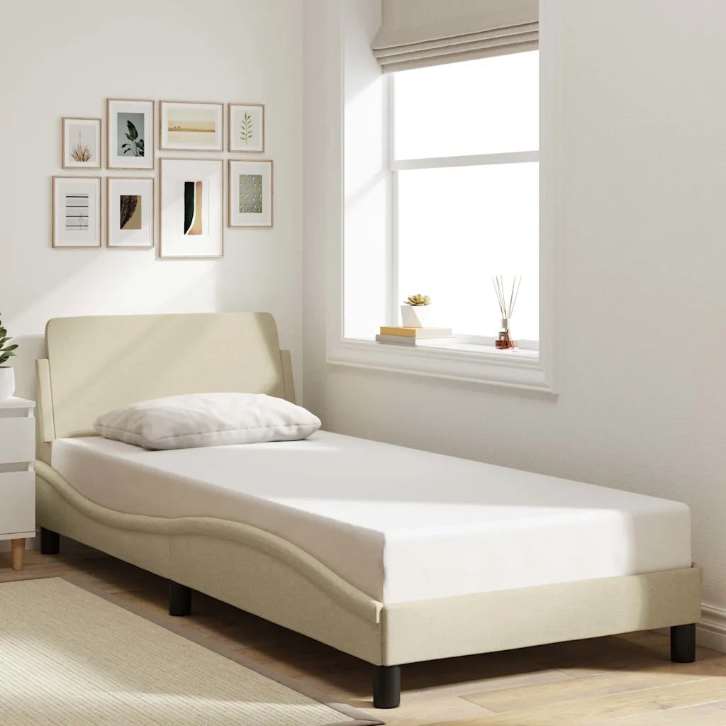 Giroletto con Testiera Dover Crema 80x200 cm Tessuto 373070