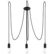 Lampadario EDISON 3 nero