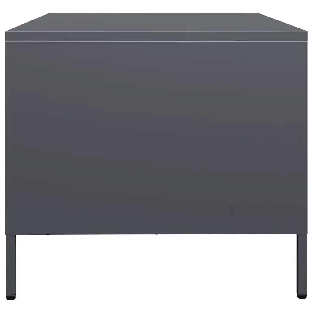 Tavolino Antracite 101,5x50x43,5cm in Acciaio Laminato a Freddo 851276