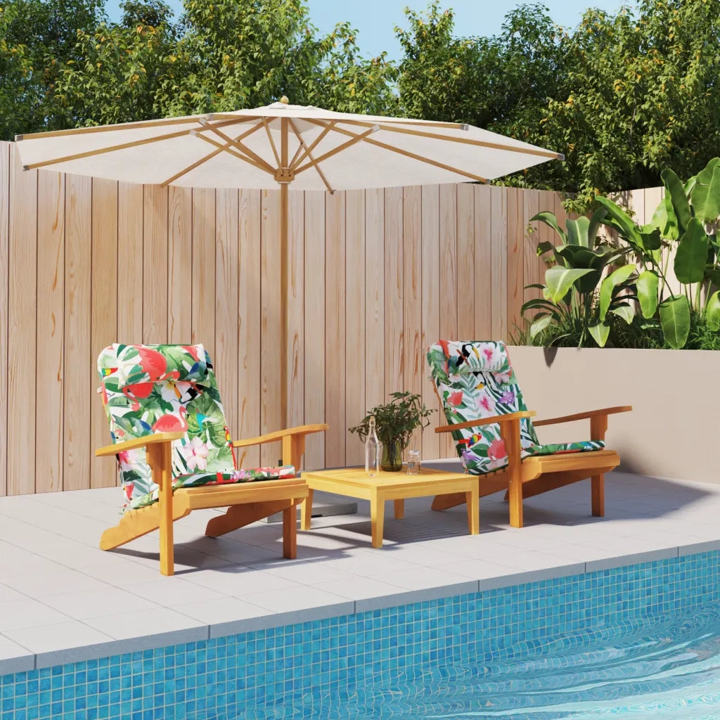 Cuscini per Sedia Adirondack 2pz Multicolore in Tessuto Oxford 361847