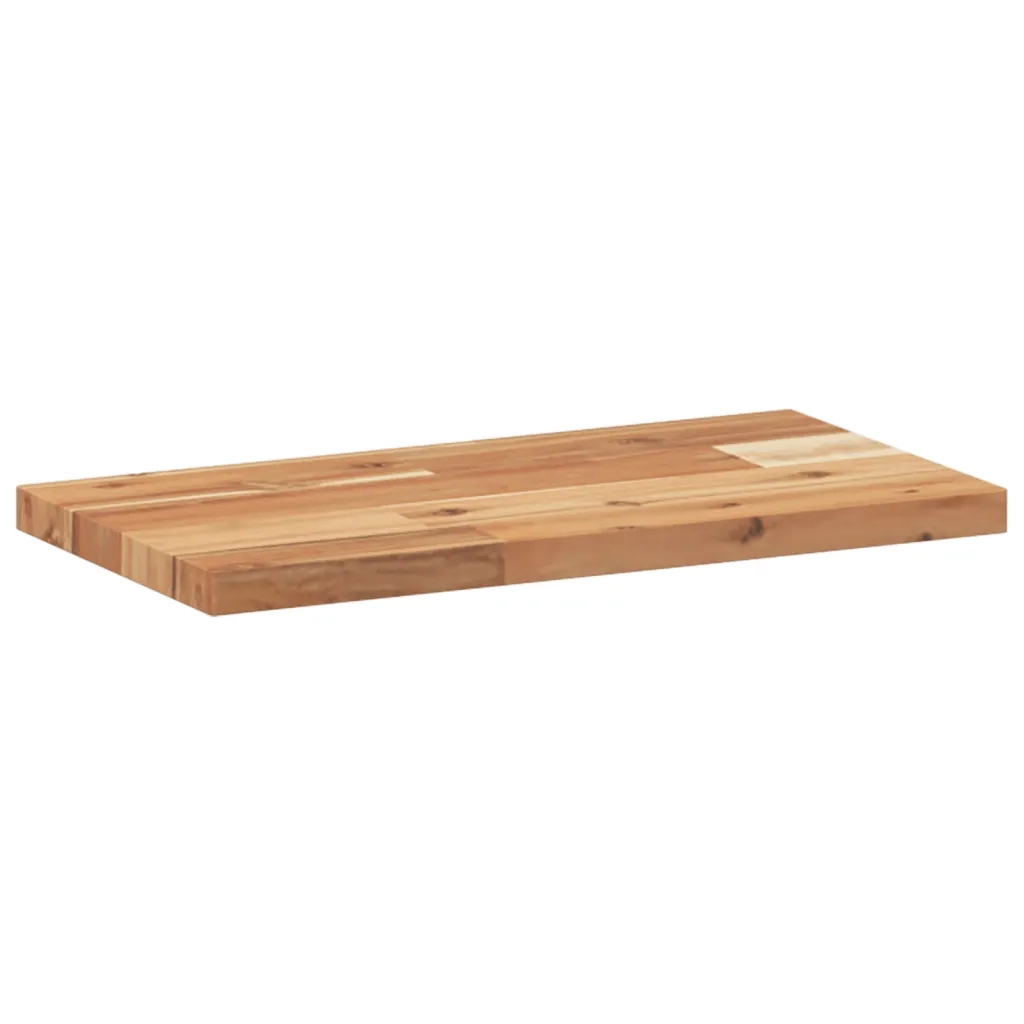 Piano Tavolo Rettangolare 40x20x2cm in Legno Massello di Acacia 4008798