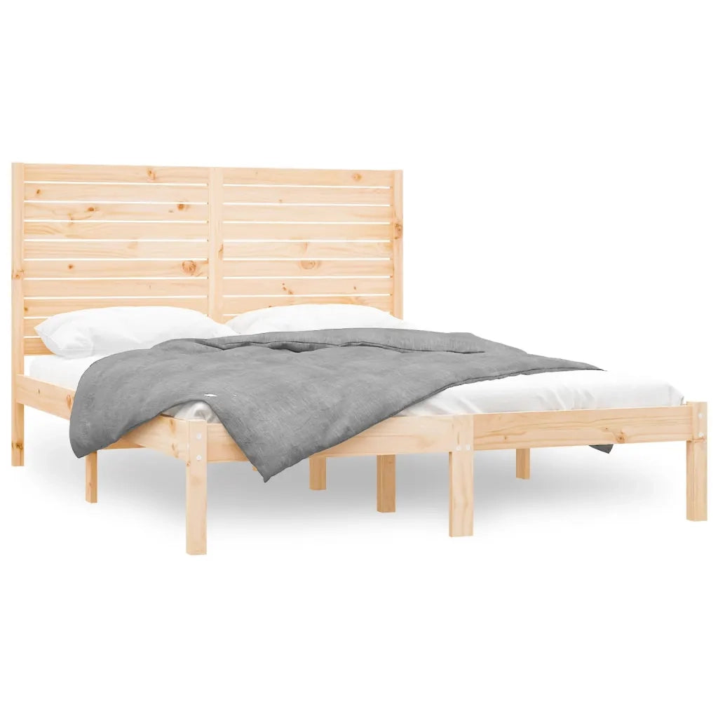 Giroletto-Struttura Letto in Legno Massello 140x200 cm 333602