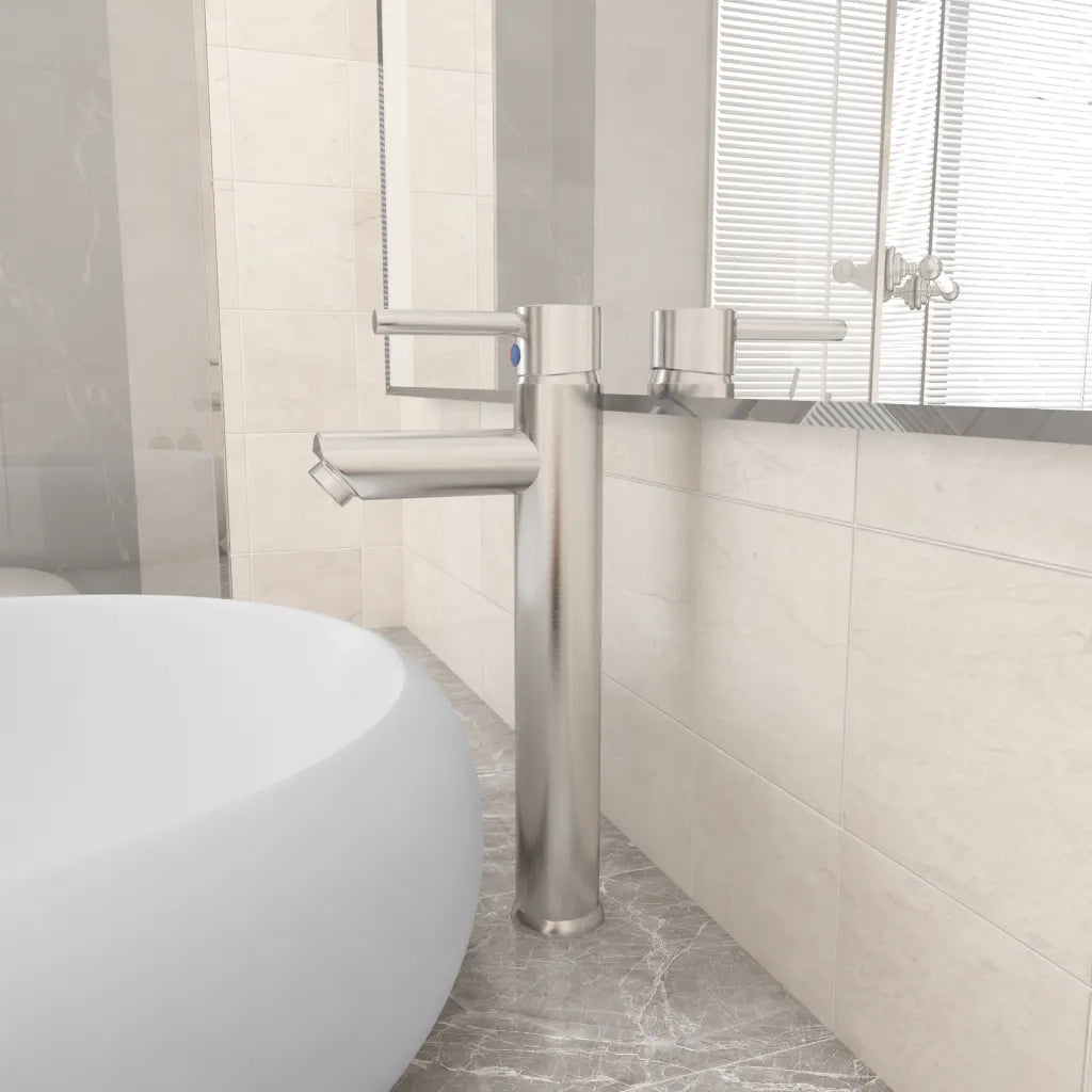 Rubinetto Miscelatore da Bagno Argento 12x30 cm 149091