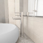 Rubinetto Miscelatore da Bagno Argento 12x30 cm 149091