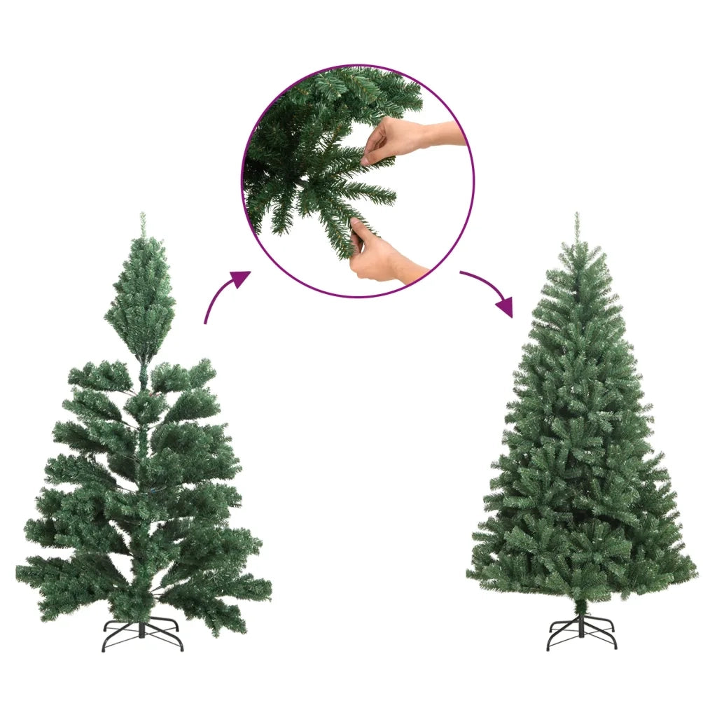 Albero di Natale Artificiale Sottile con Base 240 cm PE 344647