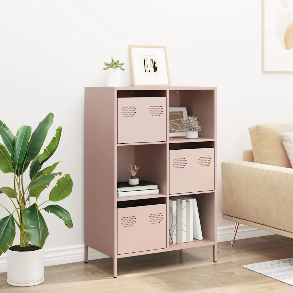 Credenza Rosa 68x39x103,5 cm in Acciaio 851407