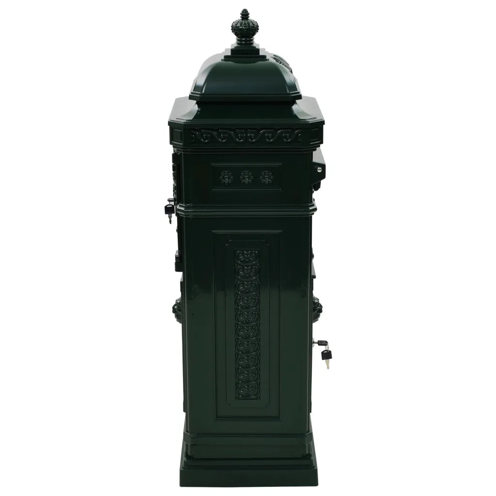 Cassetta della Posta in Alluminio Inossidabile Vintage Verde 43890