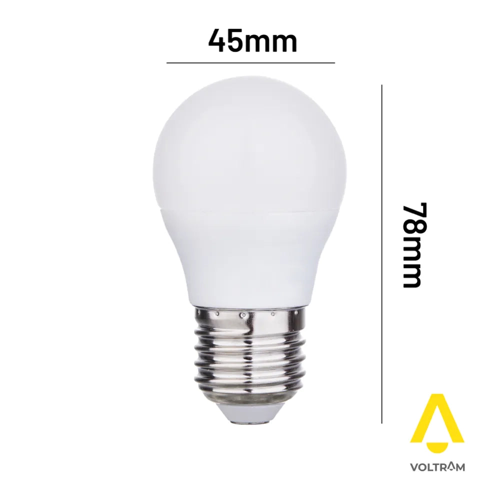 Lampadina LED E27 7W 650LM G45 bianco caldo 3000K