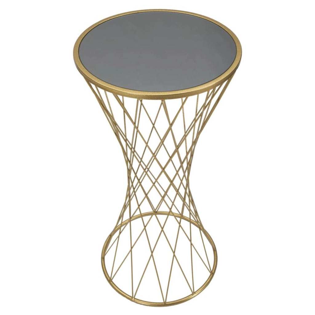 Tavolo VKH589, Oro, Metallo, 40x40x80 cm
