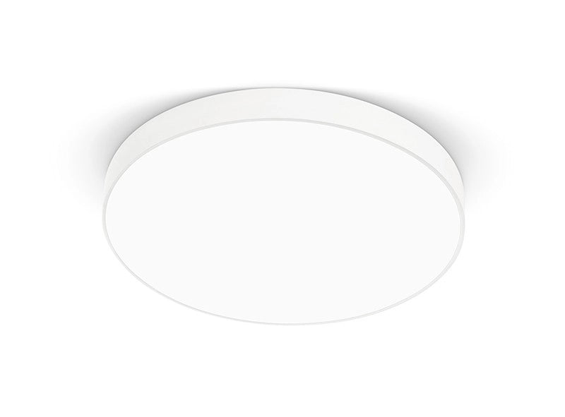Plafoniera Rotonda GPL300N in alluminio bianco opaco 40W LED integrato 4000K luce naturale - Gealuce Illuminazione Design a Soffitto