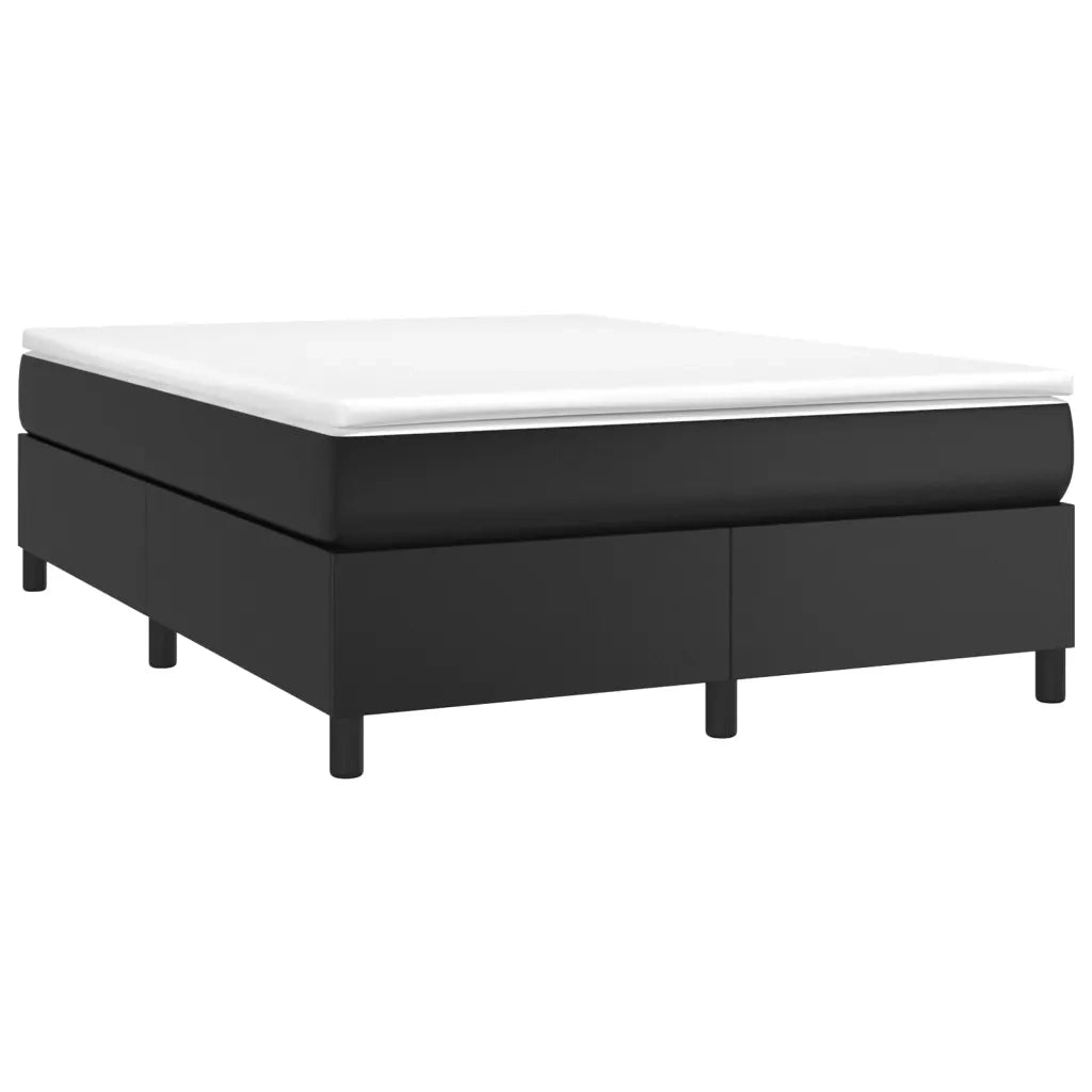 Struttura Letto a Rete a Molle Nero 140x200 cm in Similpelle 3121047