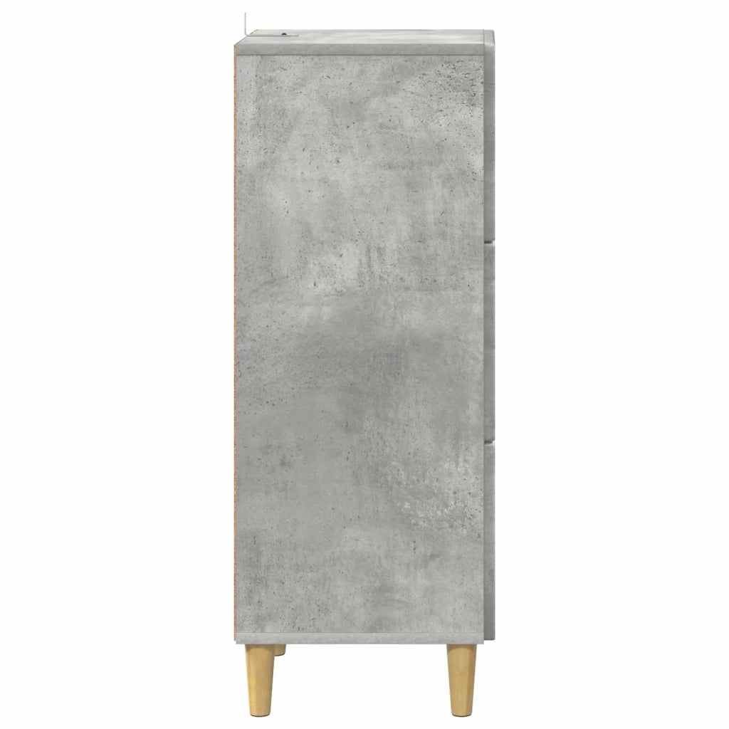 Mobile con Cassetti Grigio Cemento 33 x 34,5 x 90 cm 894618