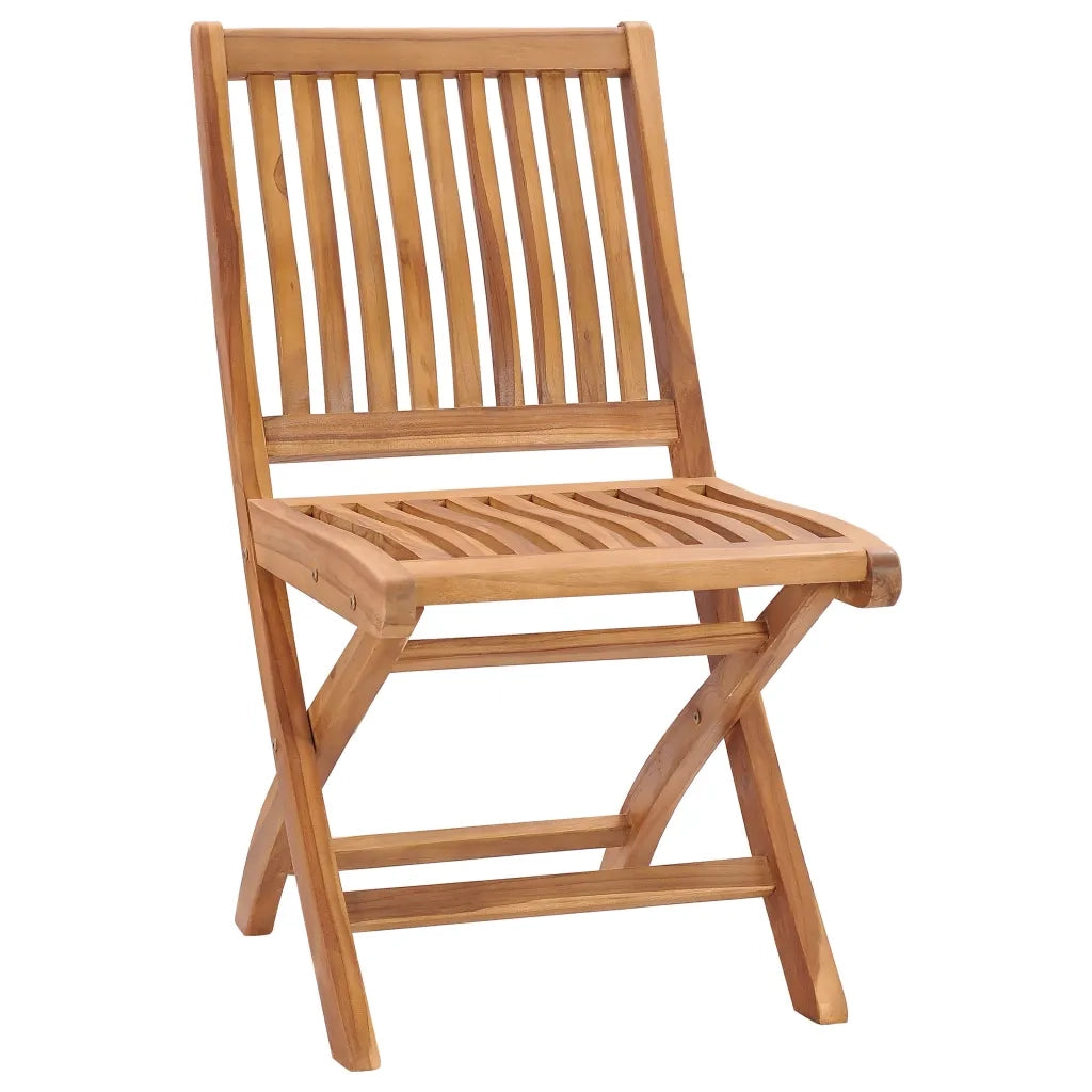 Sedie da Giardino Pieghevoli con Cuscini 6 pz Massello di Teak 3072856