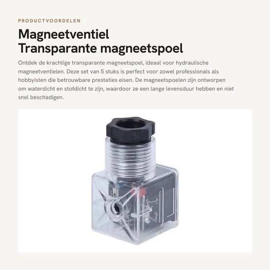 Ventilatore Magnetico 5 Unità - Impermeabile - Improrogabile - Formato Mini - Alta Affidabilità - DC 24V 10A - Valvola Idraulica