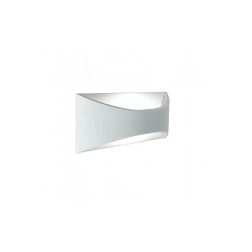 Applique Da Esterno Moderna Moon Alluminio E Termoplastica Bianco Led 6W 3000K