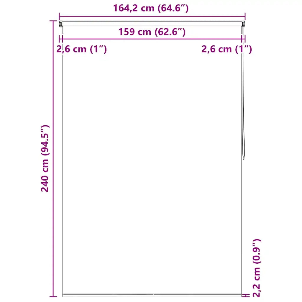 Tenda a rullo | Tenda avvolgibile per Doccia 160x240 cm Stella Marina
