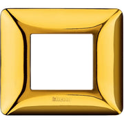 Placca Bticino Matix 2 moduli oro lucido AM4802GOR